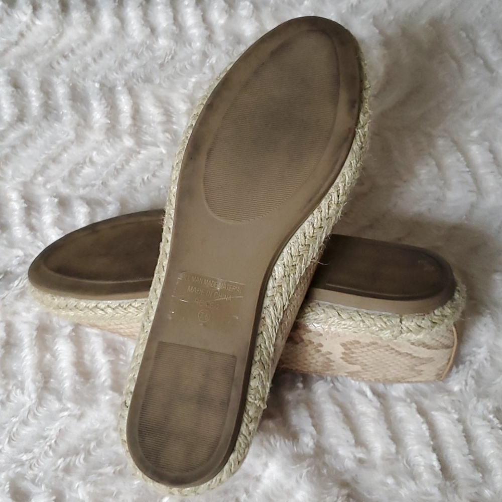 C Label Snakeskin & Burlap Rome-2 Espadrilles - Picture 5 of 6